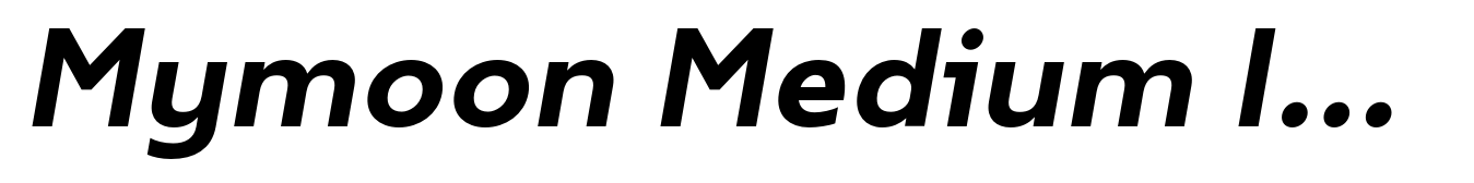 Mymoon Medium Italic